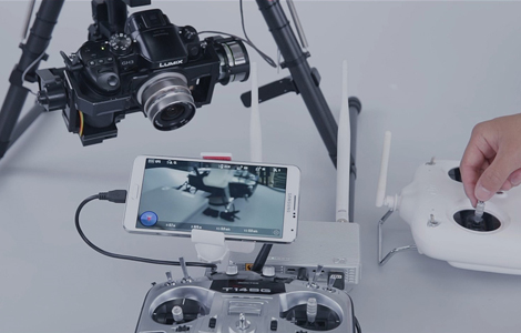 Connecting the DJI Lightbridge<br/>and Non-HD Gimbal HD Signal Output